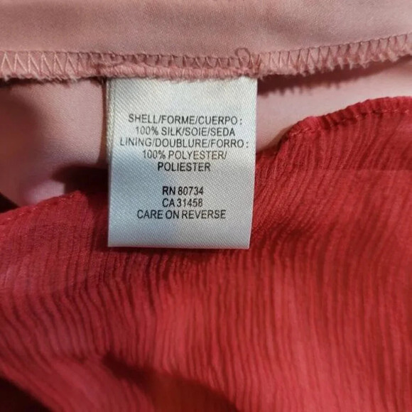 BCBGMaxAzria Silk Crepe Chiffon Dress with Floral‎ Accent - Size 2 - Picture 6 of 9